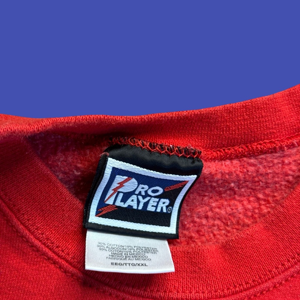 Pro Player Nebraska Cornhuskers Sweatshirt 2XL Red College Football NCAA - Picture 7 of 13